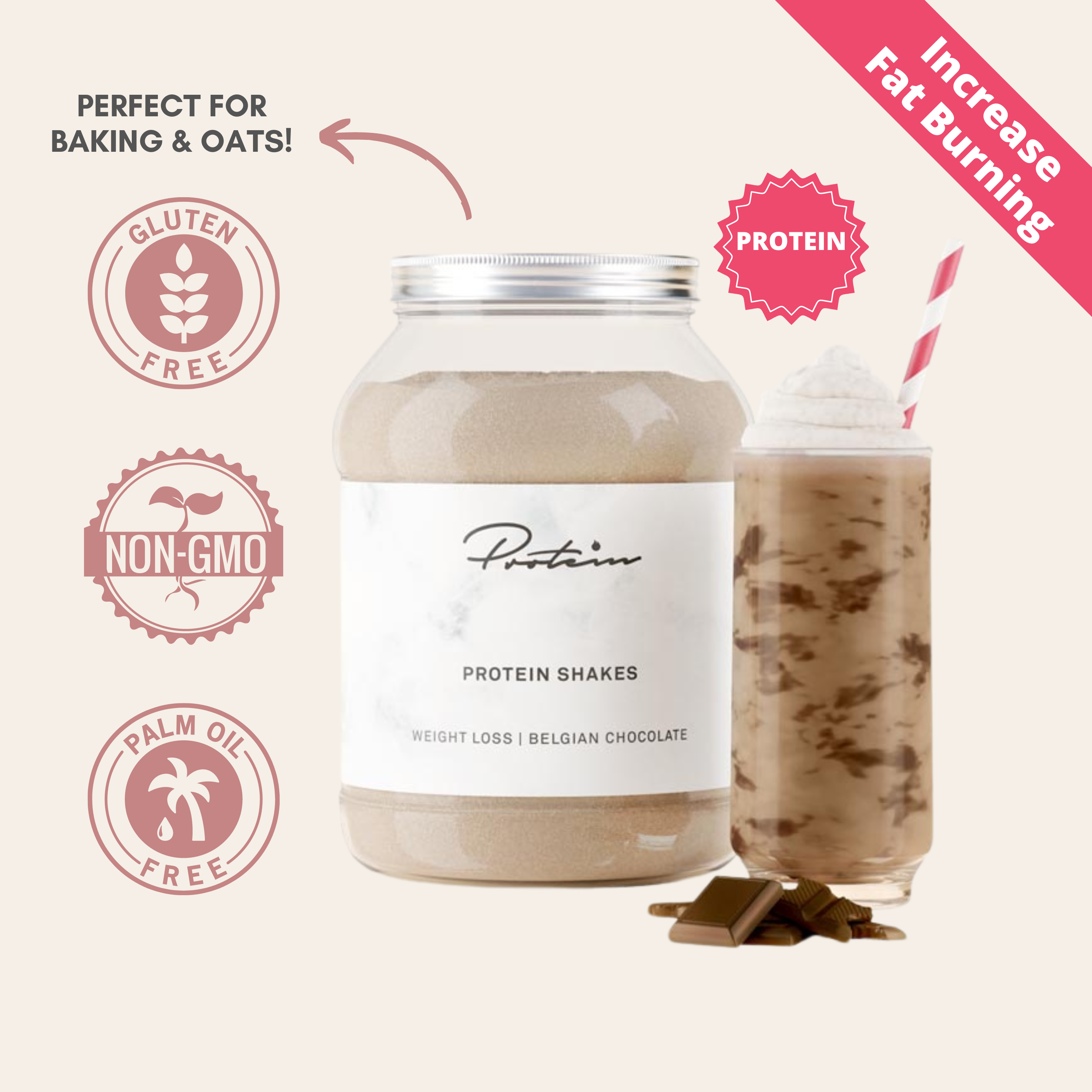 Vetverbrandend eiwitpoeder | 1000g