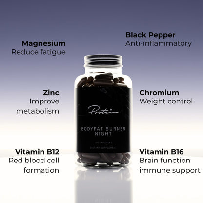 Bodyfat Burner Night | Afvallen als je slaapt | 150 Capsules