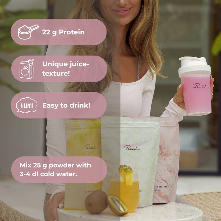 Clear Whey Eiwitpoeder | Verfrissend eiwitdrankje, vergelijkbaar met ice tea |  300 gr