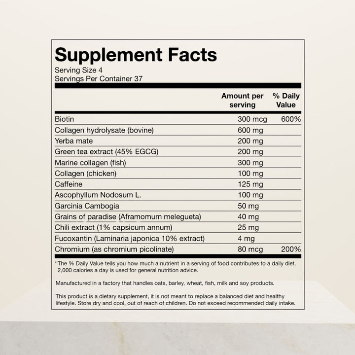 Collageen Vetbrander, Thermogenic Fat Burner, 150 capsules