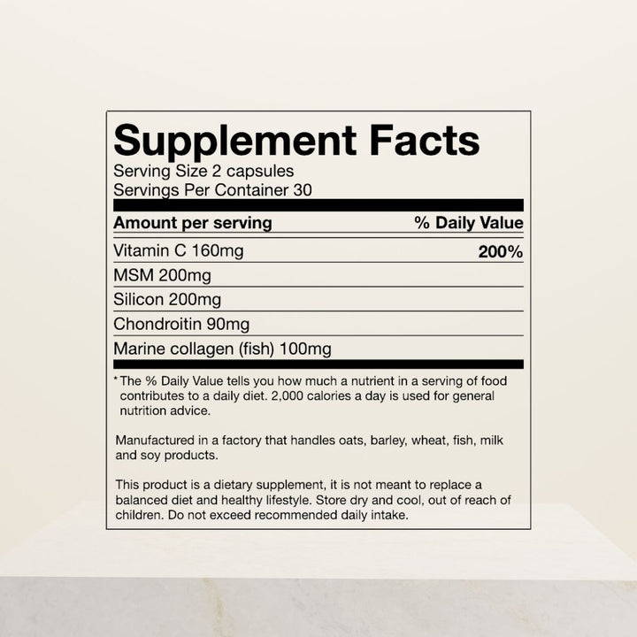 Haar, Huid & Nagels | Versterk je natuurlijke schoonheid van binnenuit | 60 capsules